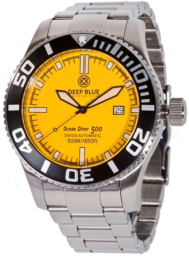 Ocean Diver 500 - gul. Deep Blue dykkerur